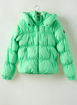 Doudoune Garcia Vert A Capuche