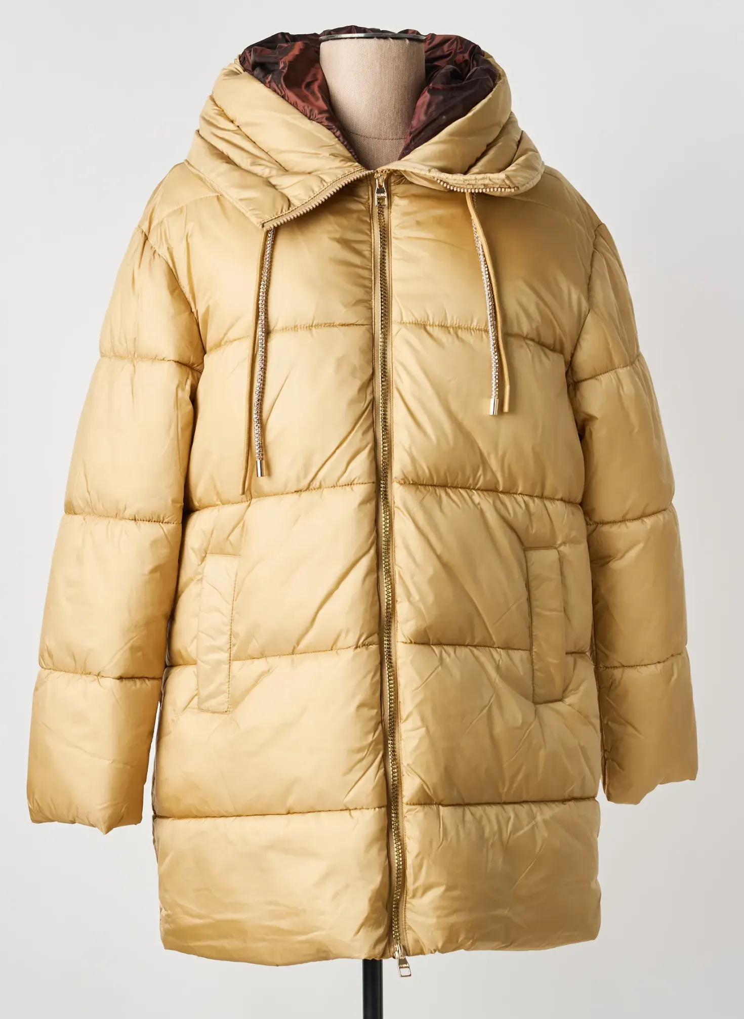Doudoune Gaudi Beige A Capuche