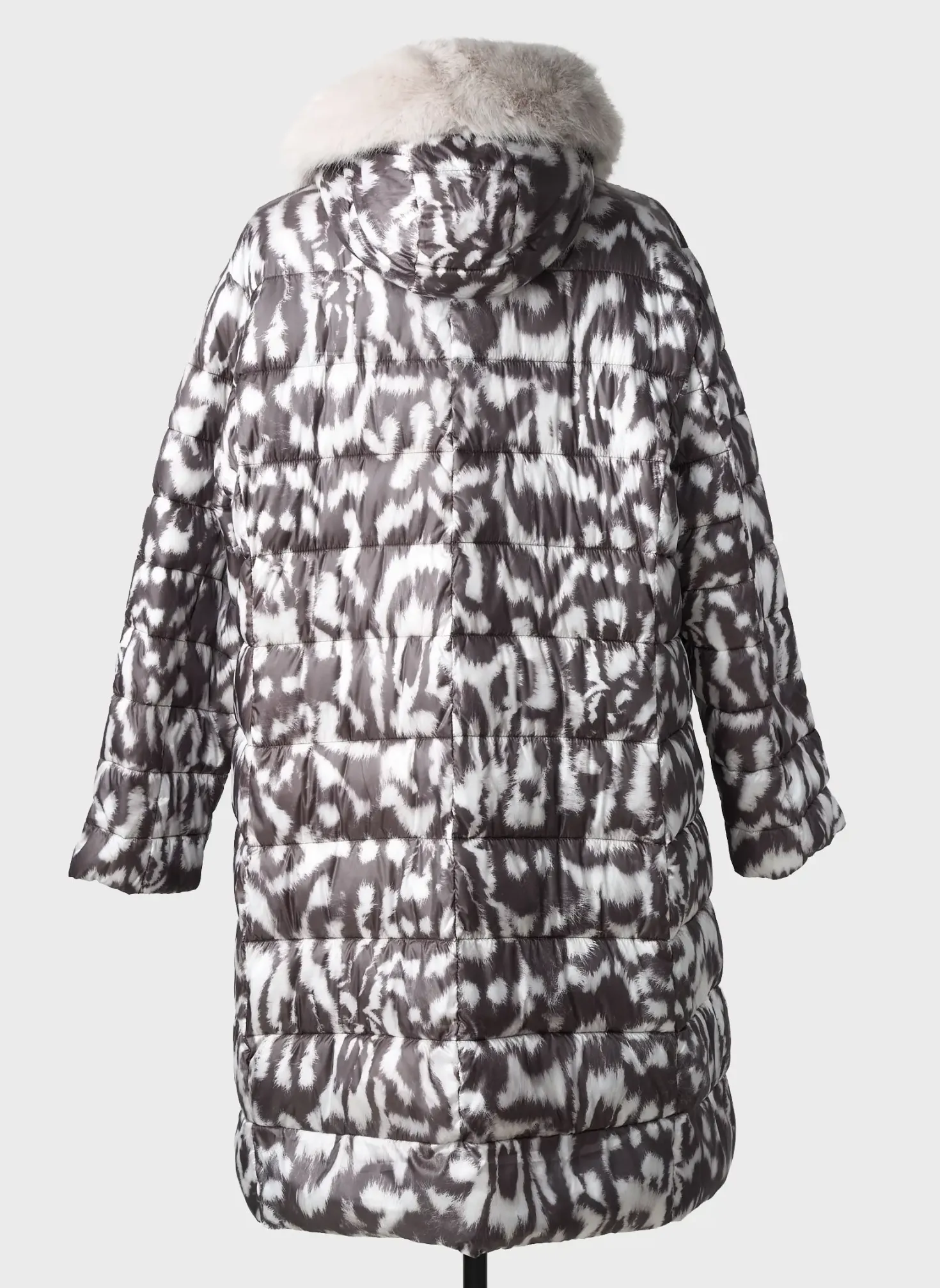 Doudoune Green Goose Gris A Capuche