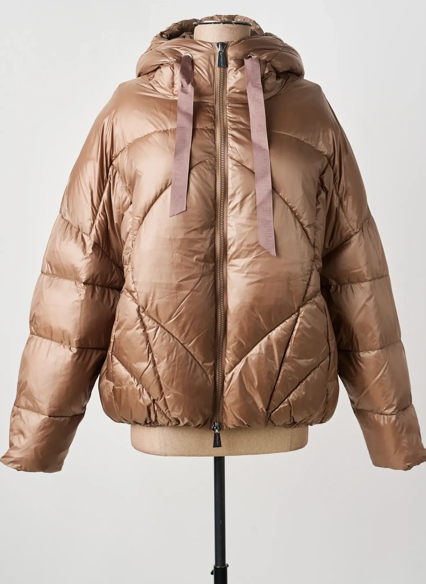 Doudoune Hinnominate Marron A Capuche