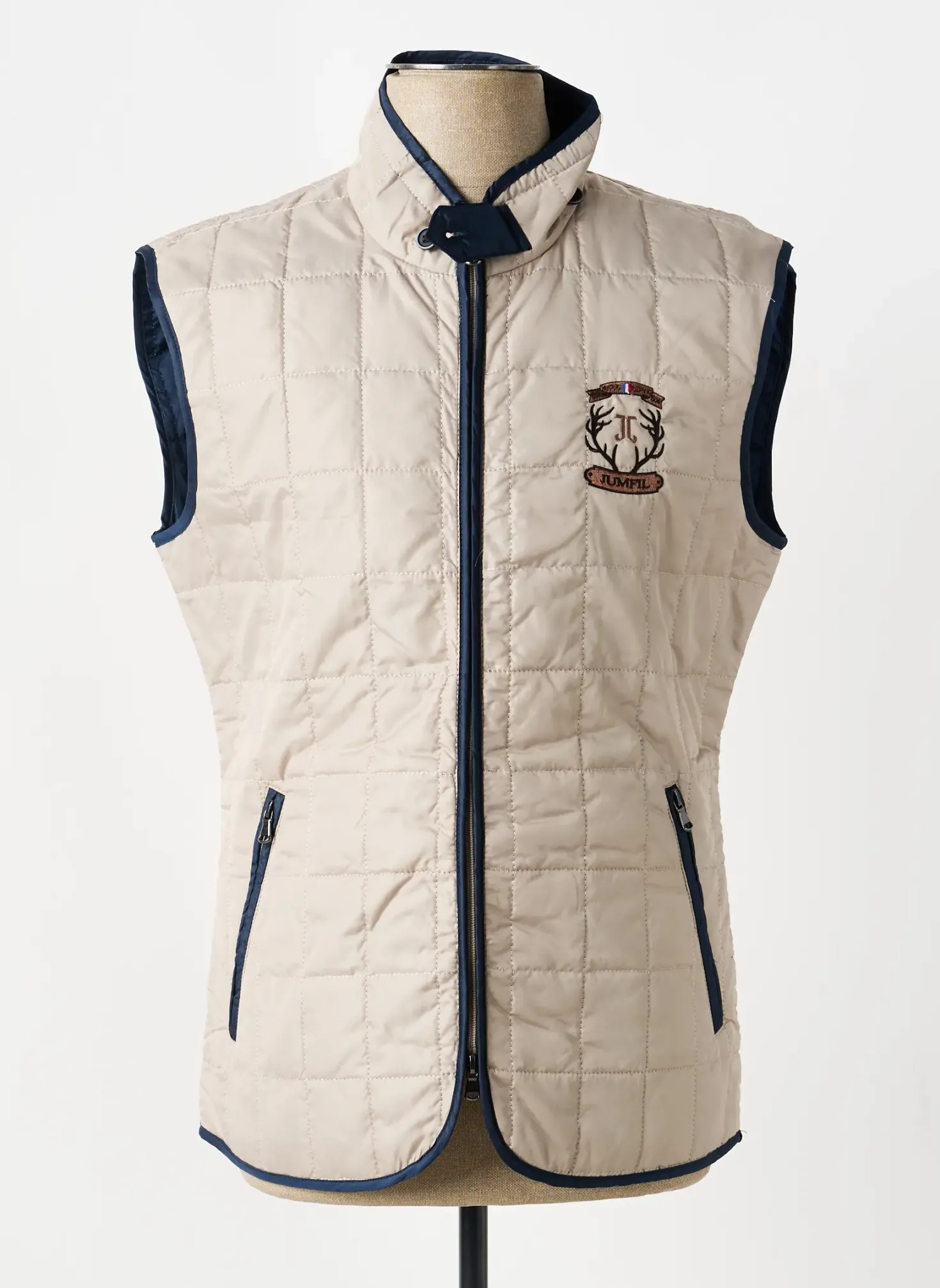 Doudoune Jumfil Beige Sans Capuche