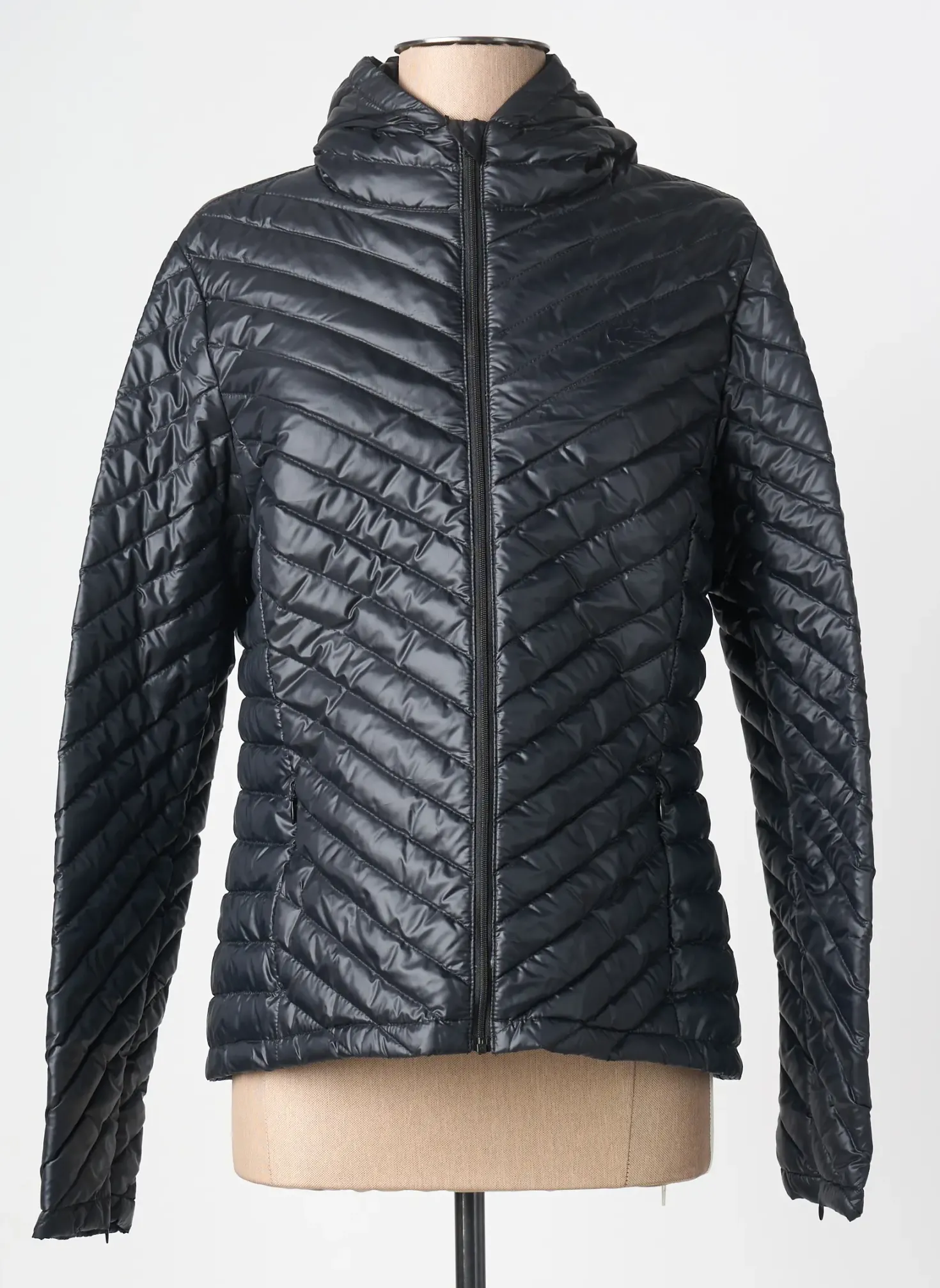 Doudoune Lacoste Noir A Capuche