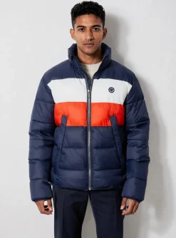 Doudoune Lee Cooper Bleu Sans Capuche