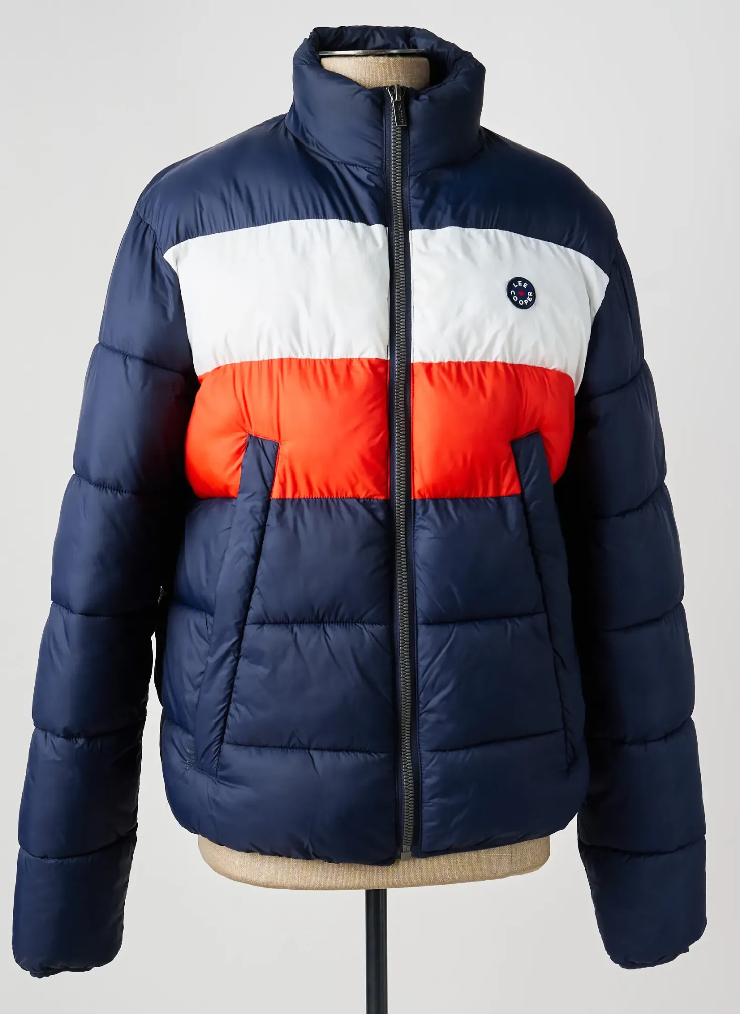 Doudoune Lee Cooper Bleu Sans Capuche