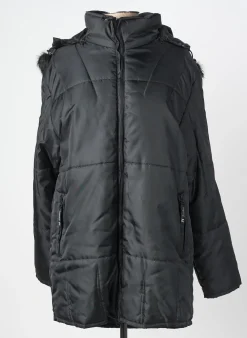 Doudoune Lucchini Noir A Capuche