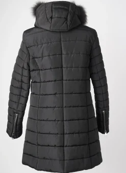 Doudoune L'univers Du Luxe Noir A Capuche