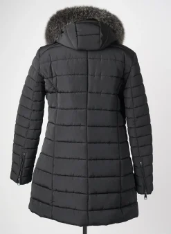 Doudoune L'univers Du Luxe Noir A Capuche