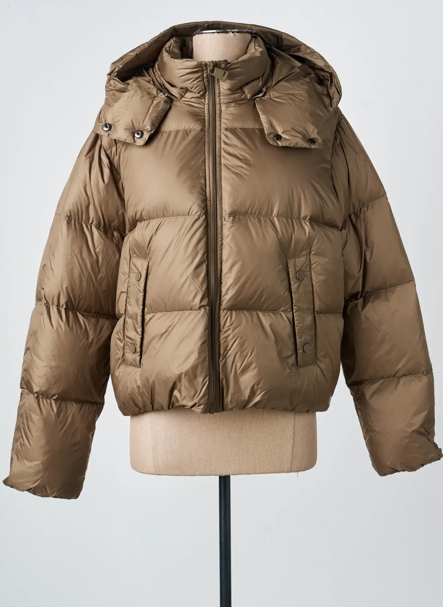 Doudoune Mpc (ma Petite Capsule) Marron A Capuche