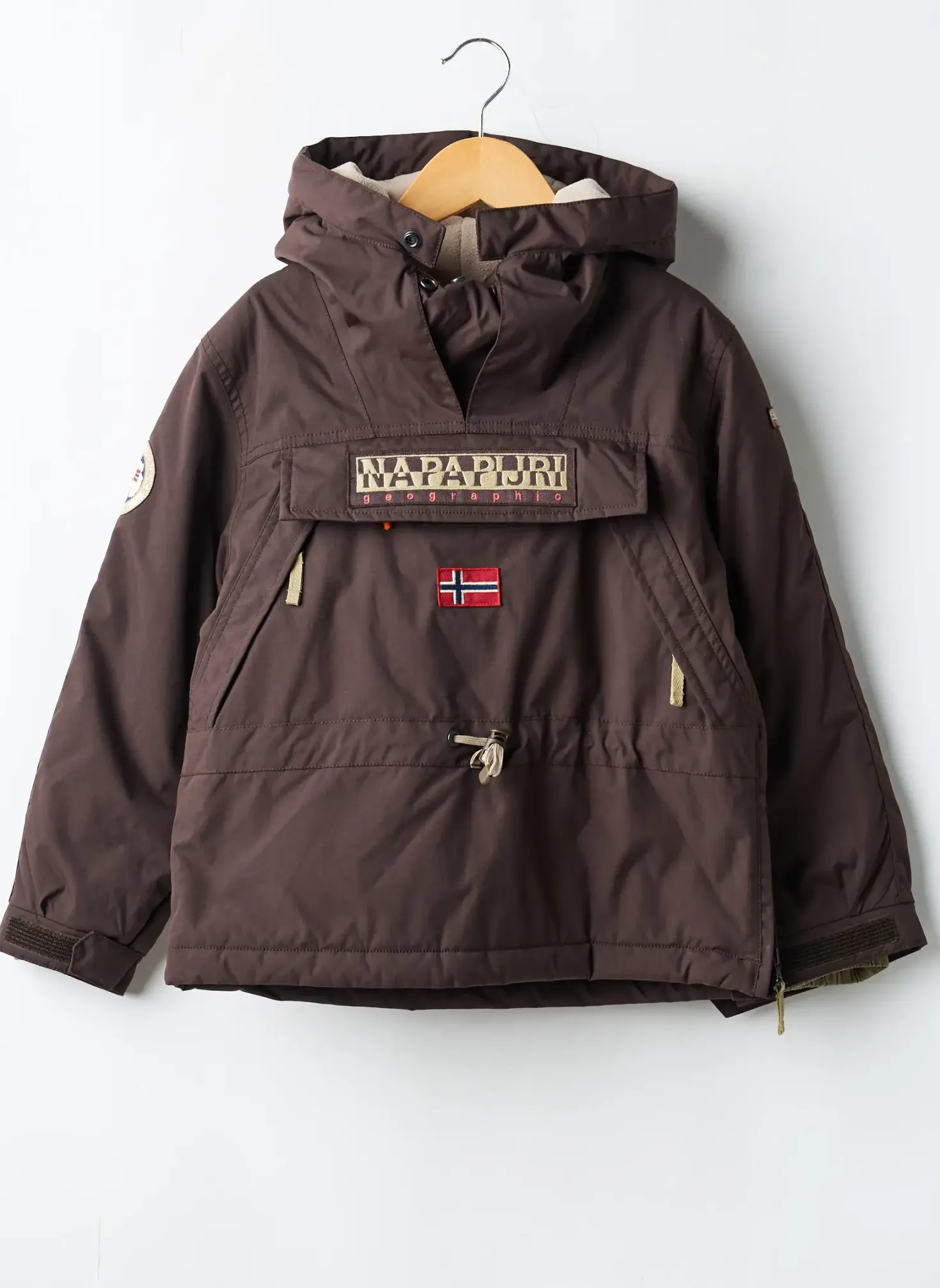 Doudoune Napapijri Marron A Capuche