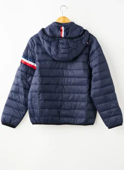 Doudoune North Valley Bleu A Capuche