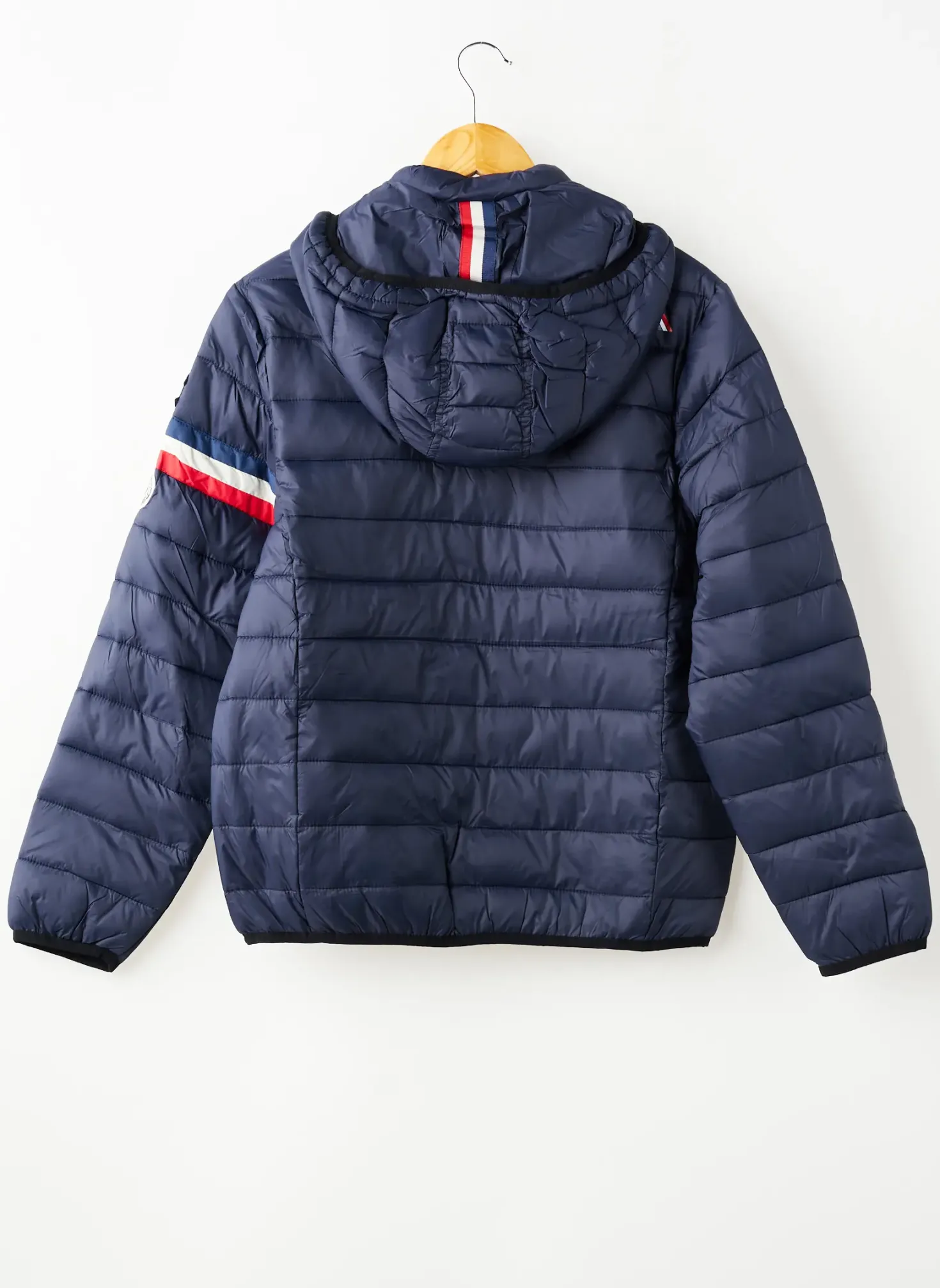 Doudoune North Valley Bleu A Capuche