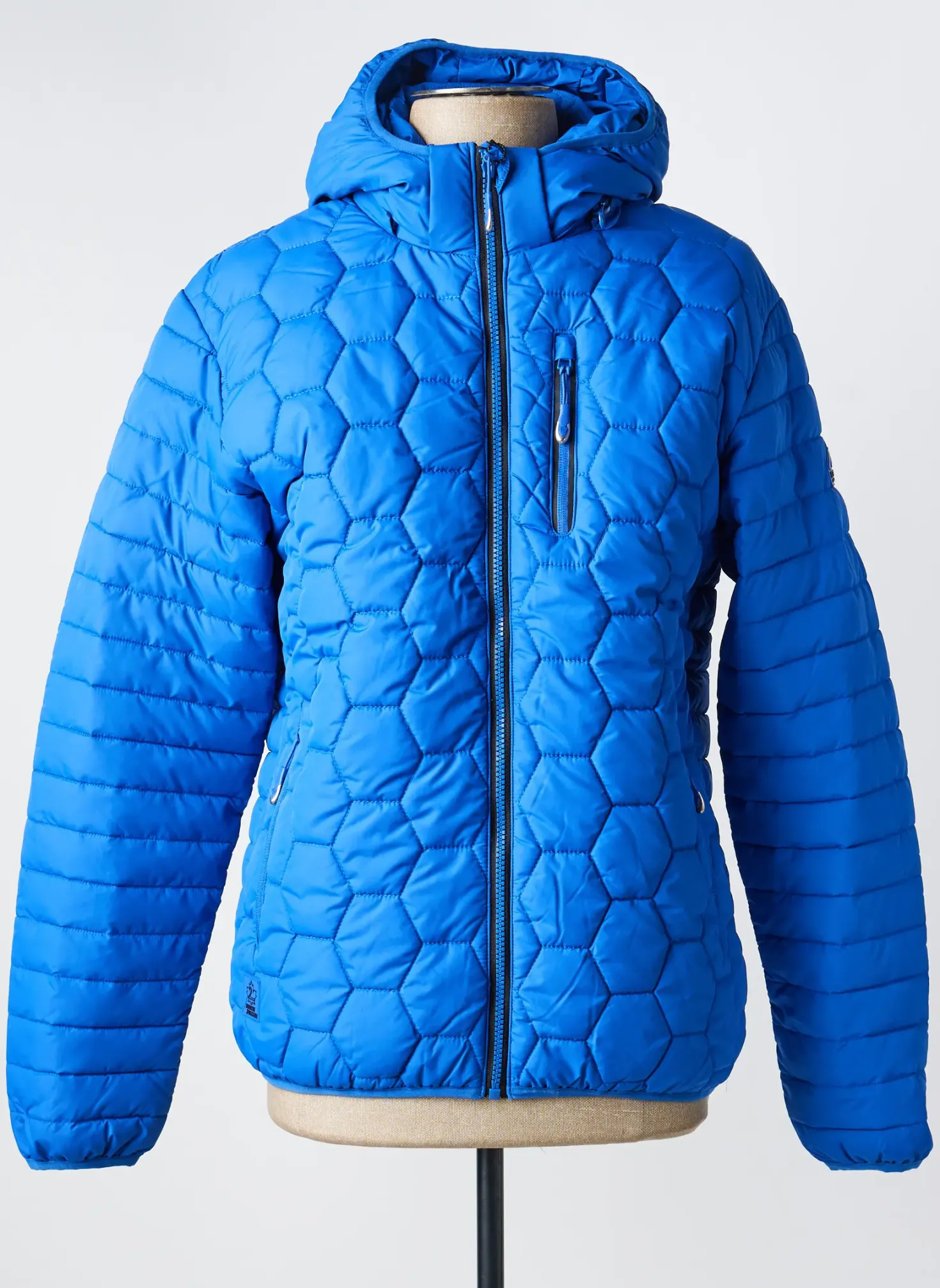 Doudoune North Valley Bleu A Capuche
