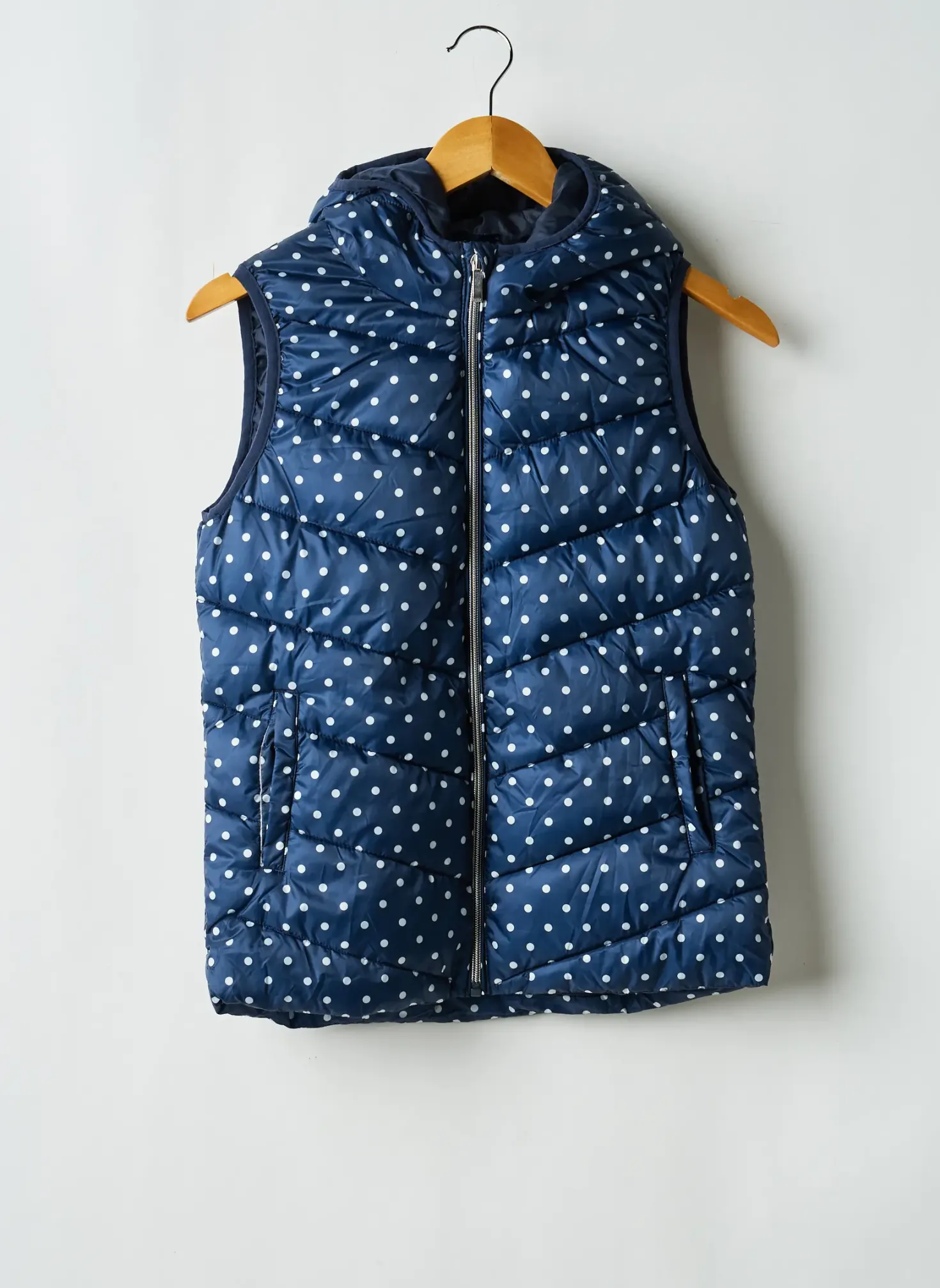 Doudoune Only Bleu A Capuche
