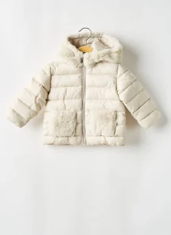 Doudoune Please Beige A Capuche