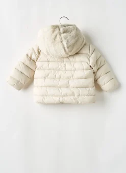 Doudoune Please Beige A Capuche