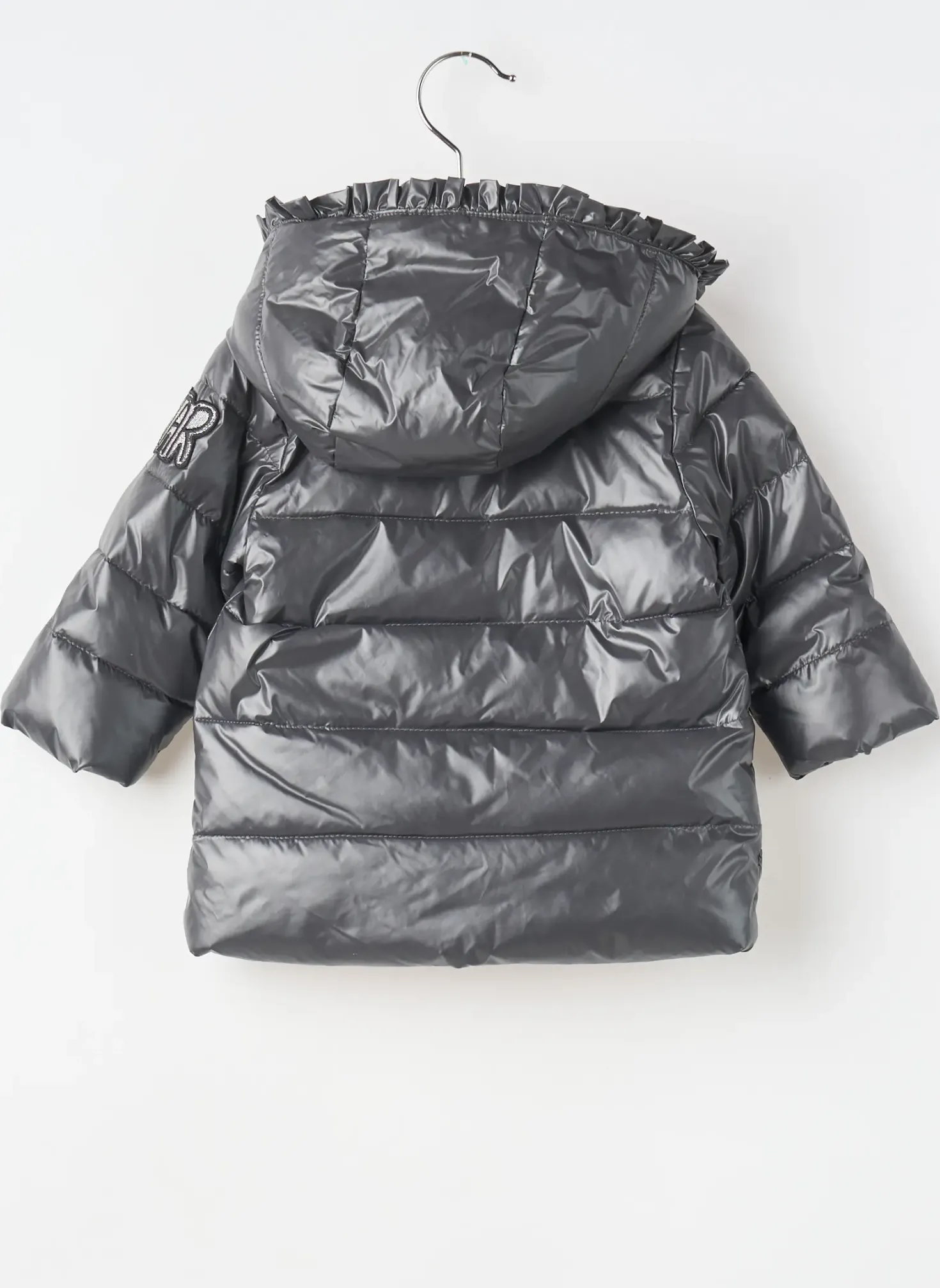 Doudoune 3 Pommes Gris A Capuche