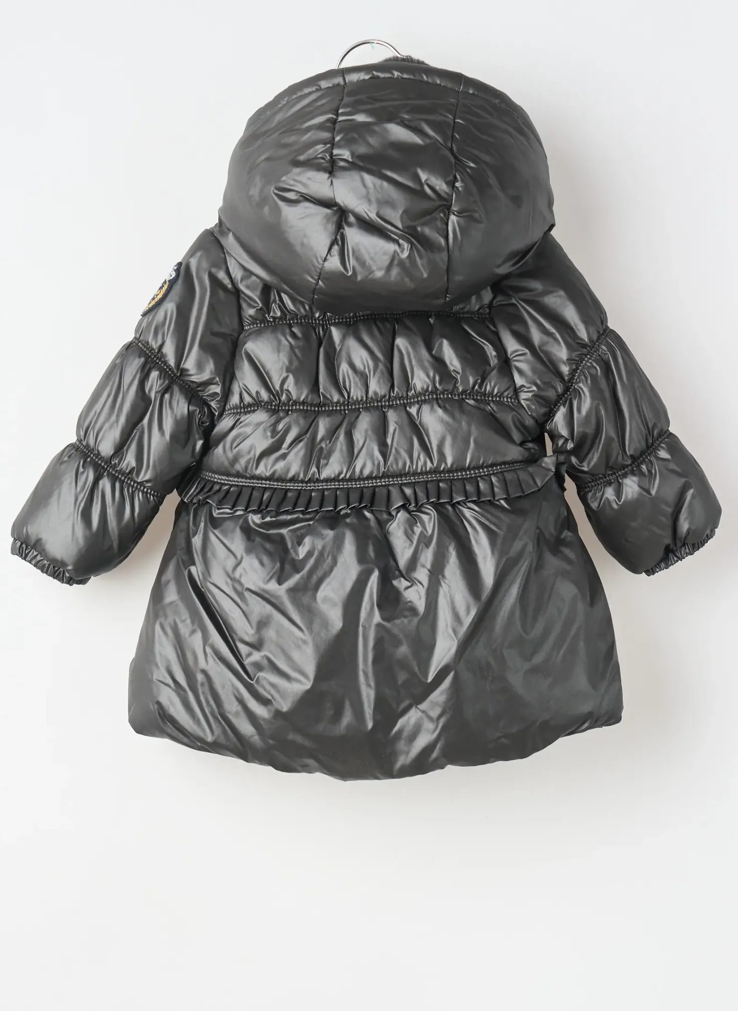 Doudoune 3 Pommes Noir A Capuche