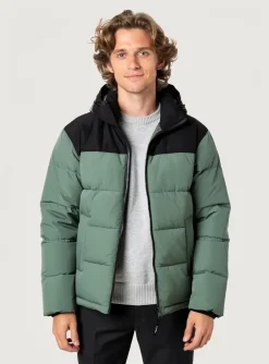 Doudoune Ragwear Vert A Capuche