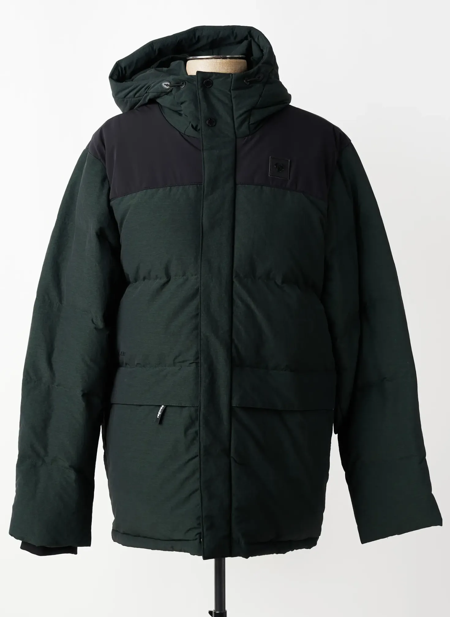 Doudoune Ragwear Vert A Capuche