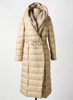 Doudoune Rinascimento Beige A Capuche