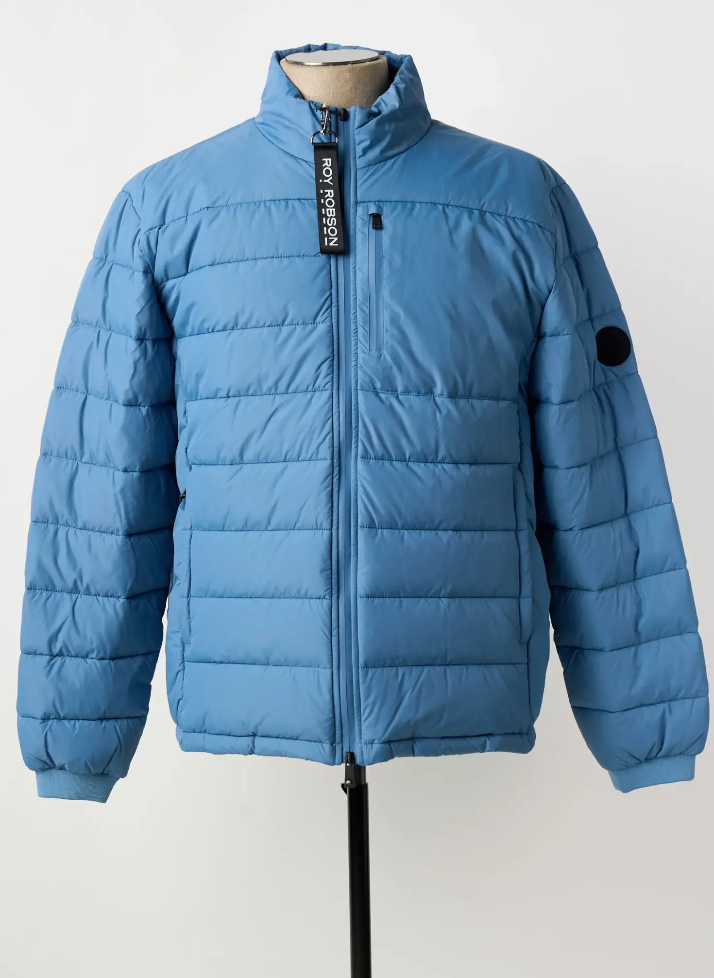 Doudoune Roy Robson Bleu Sans Capuche