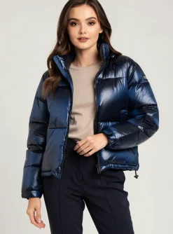 Doudoune Schott Bleu