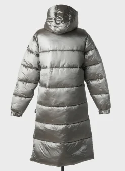 Doudoune Schott Gris A Capuche