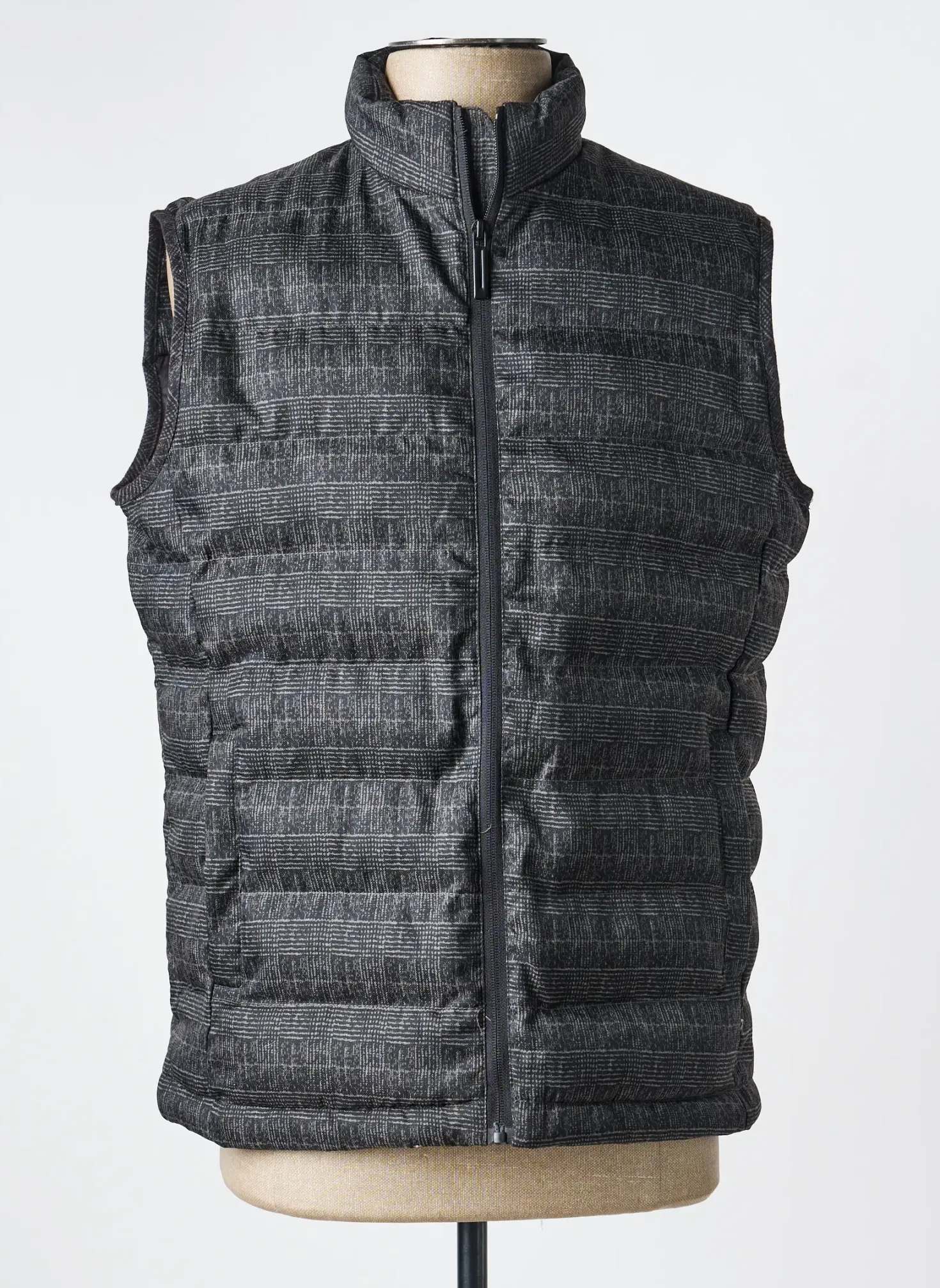 Doudoune Shutton Blue Noir Sans Capuche