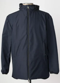 Doudoune Stil Park Bleu A Capuche