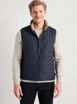 Doudoune Tbs Bleu Sans Capuche