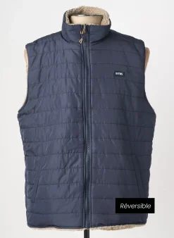 Doudoune Tbs Bleu Sans Capuche