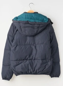 Doudoune Teddy Smith Bleu A Capuche