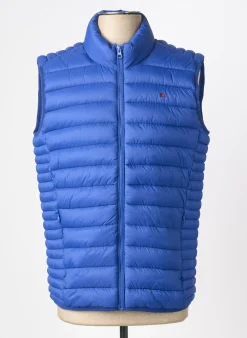 Doudoune Teddy Smith Bleu Fonce Sans Capuche