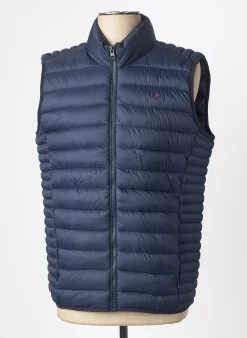 Doudoune Teddy Smith Bleu Sans Capuche