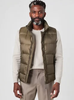 Doudoune White Mountaineering Vert Sans Capuche