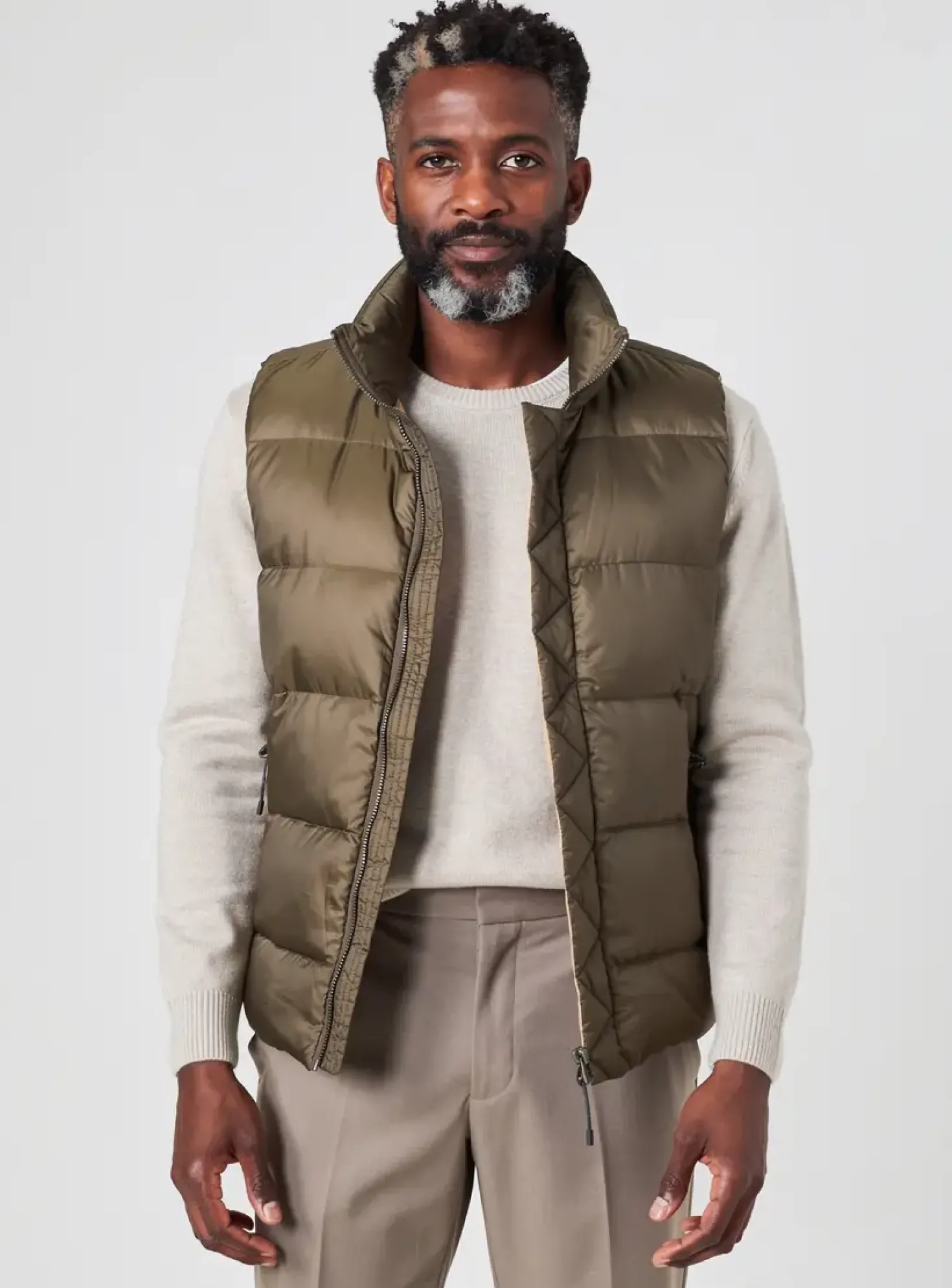 Doudoune White Mountaineering Vert Sans Capuche