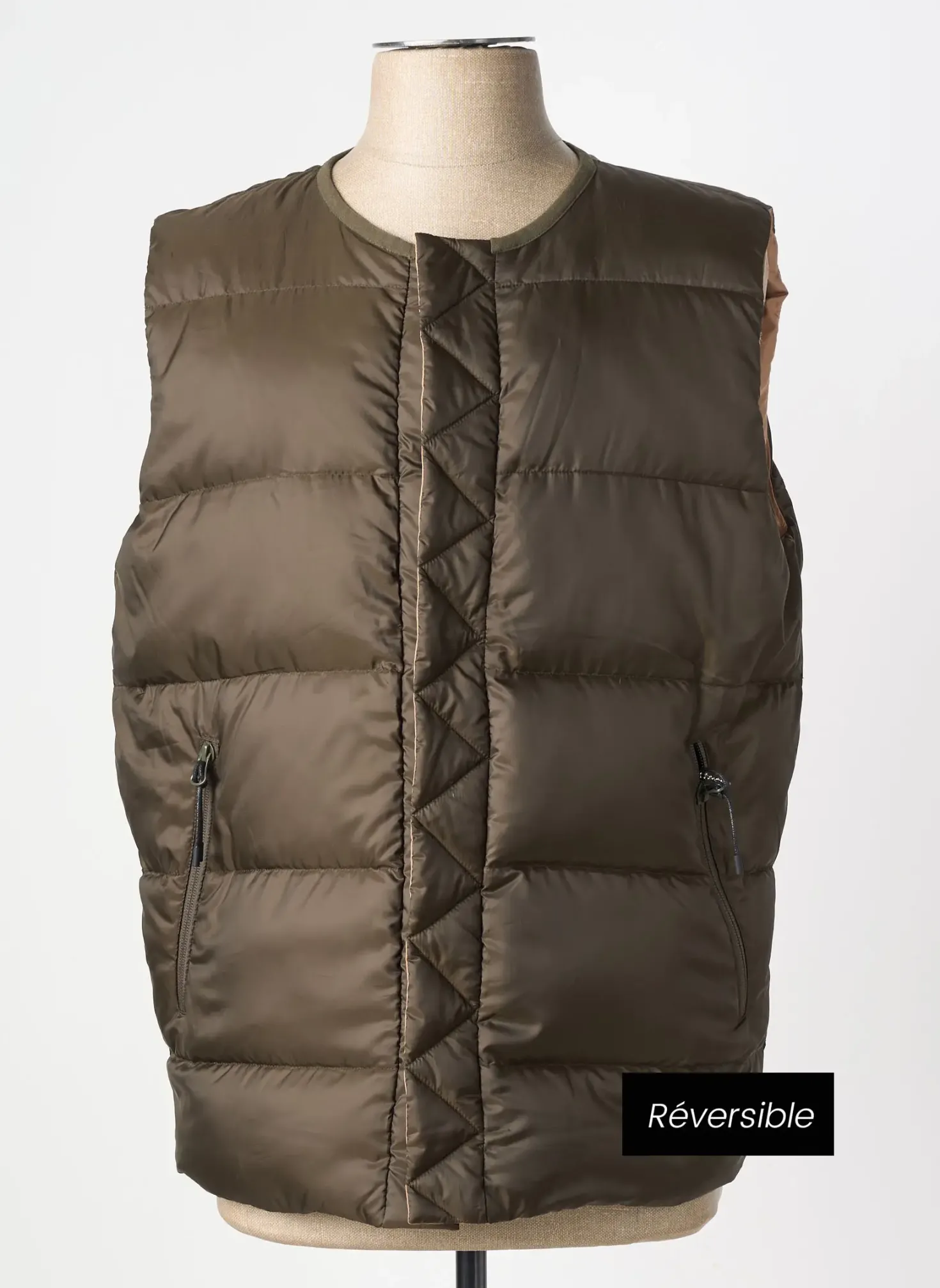 Doudoune White Mountaineering Vert Sans Capuche