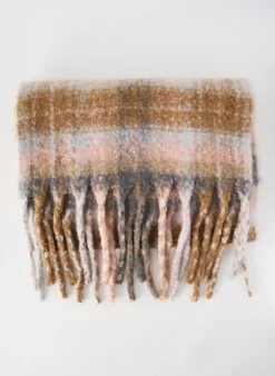 Echarpe Pieces Marron