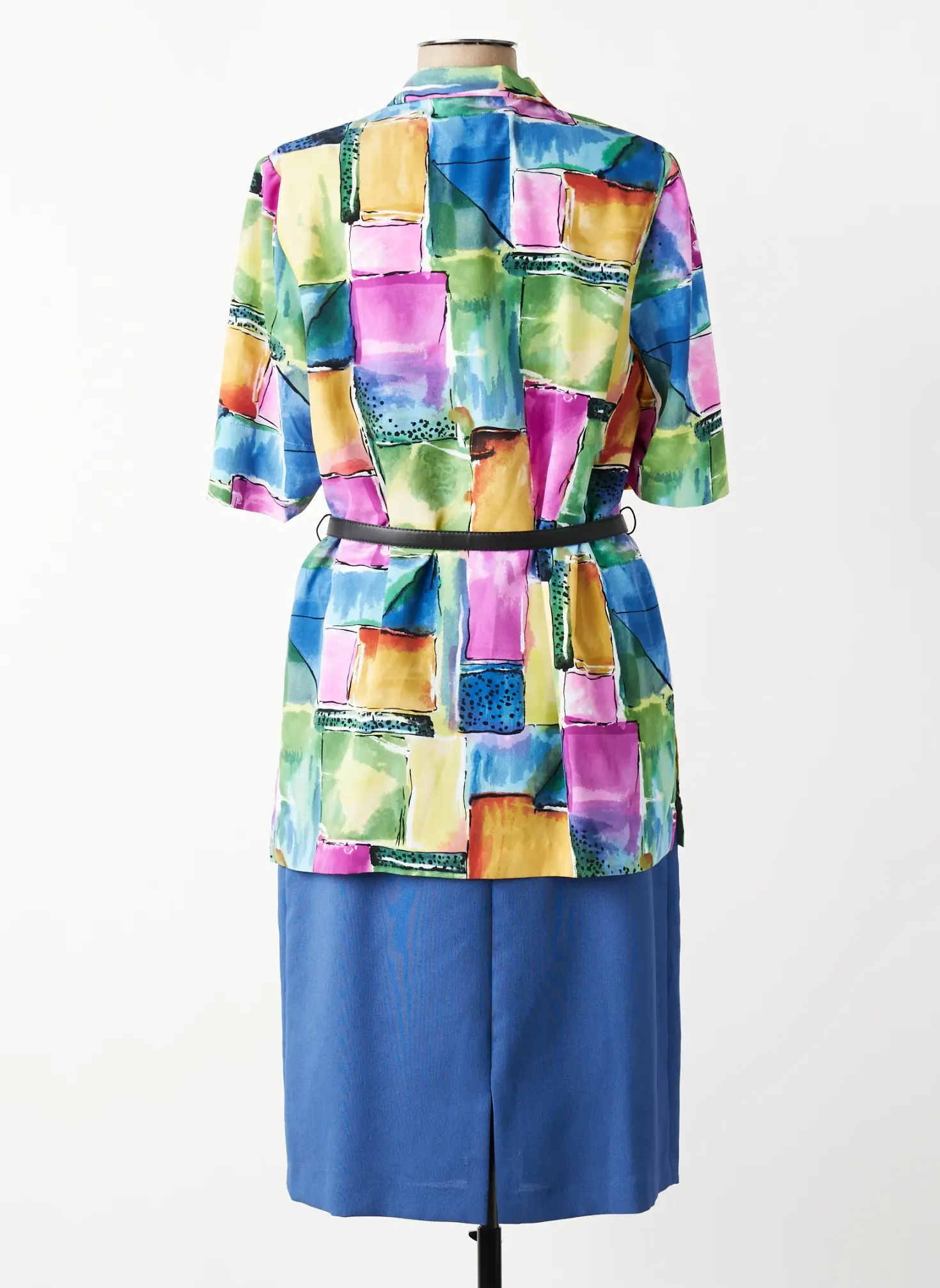 Ensemble Jupe France Rivoire Bleu
