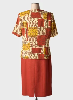 Ensemble Jupe France Rivoire Orange