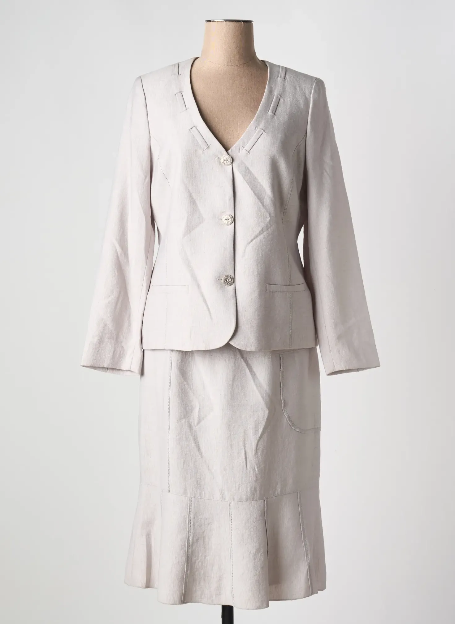 Ensemble Jupe France Rivoire Gris