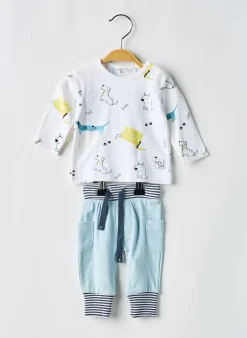 Ensemble Pantalon Baby Bol Bleu