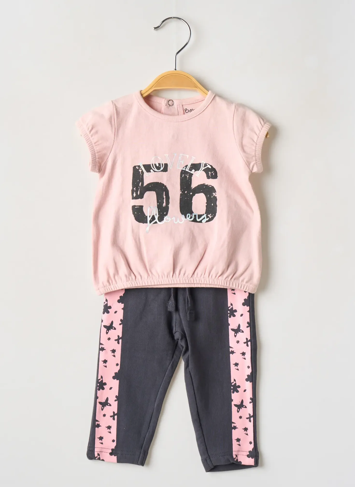 Ensemble Pantalon Baby Bol Rose