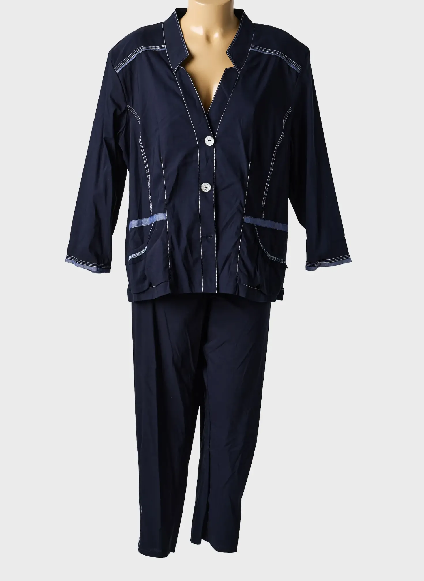 Ensemble Pantalon Christine Laure Bleu