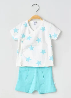 Ensemble Short Absorba Bleu