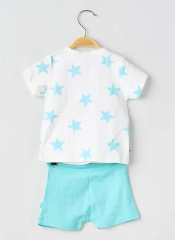 Ensemble Short Absorba Bleu