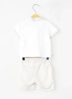 Ensemble Short Gymp Beige