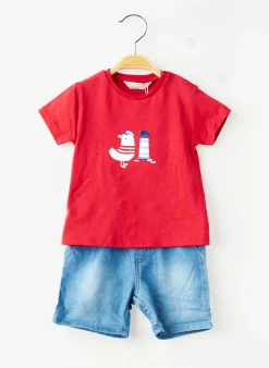 Ensemble Short Mayoral Rouge
