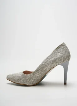 Escarpins Adige Gris Talon De 7 À 9cm