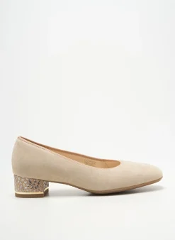 Escarpins Ara Beige Talon Plat Jusqu'à 3cm